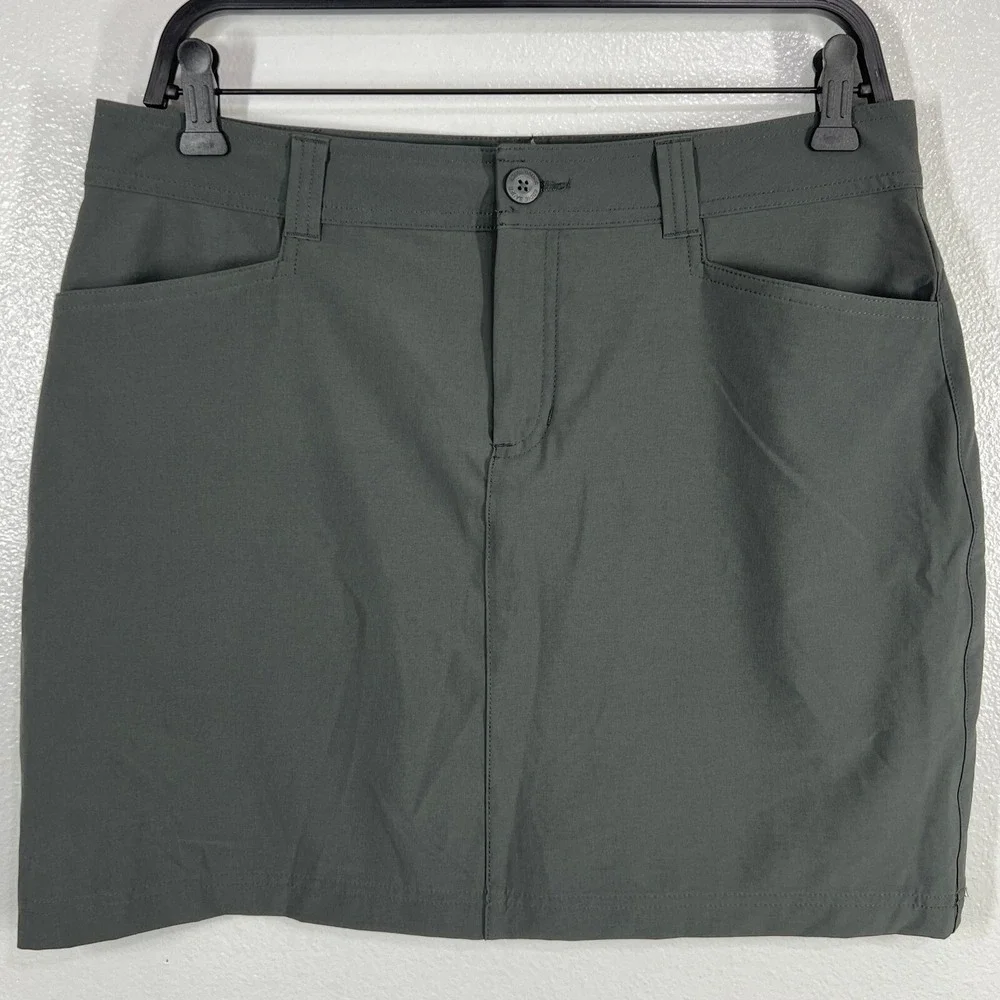 Eddie Bauer Golf Skort Athletic Outdoor‎ Stretch Pockets Gray Womens Size 6